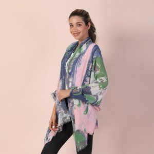 NEW IN PACKAGE Multi-Colored JOVIE Flower Print Scarf / Wrap / Pareo / Cover-Up